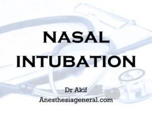 Nasal Intubation