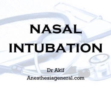 Nasal Intubation
