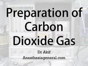 Preparation of carbon dioxide gas