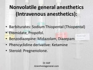 intravenous general anesthetics