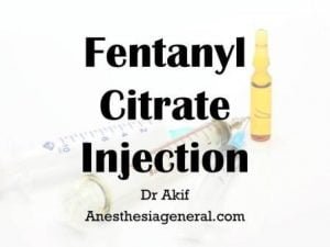 fentanyl citrate injection