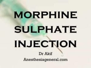 morphine sulphate injection