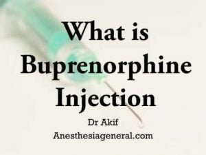 what is buprenorphine injection