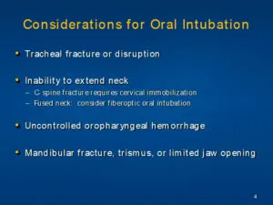 Intubation Contraindications